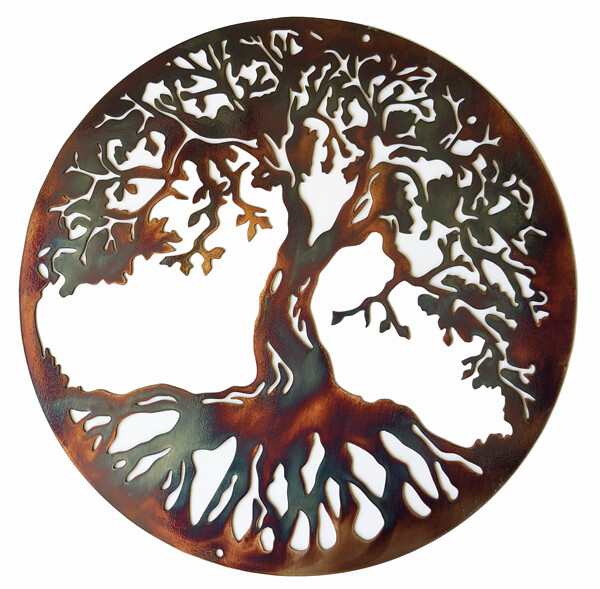 Tree Of Life Metal Sign Faux Copper Finish. NOT REAL COPPER. 15×15