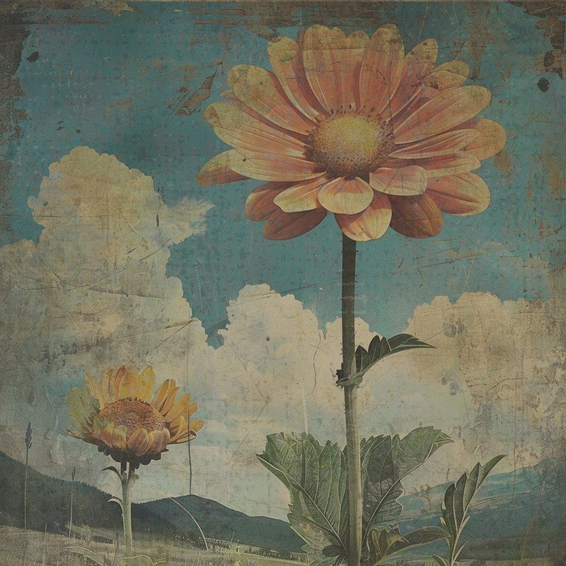 Vintage BOTANICAL Garden Wall Art, Retro Floral Nature Decor, Flower Bud Garden gallery