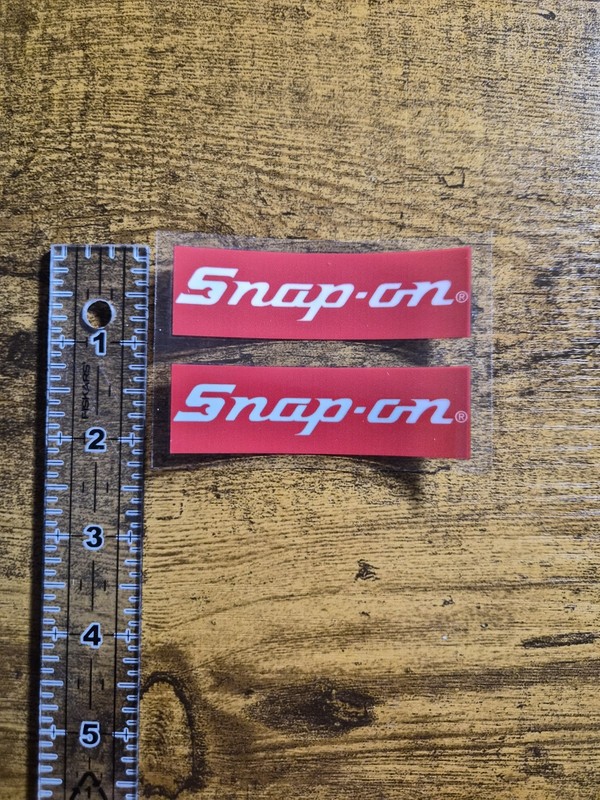 2 pc. SNAP ON High Quality UV DTF Replacement Sticker Label Decal USA NOT VINYL gallery