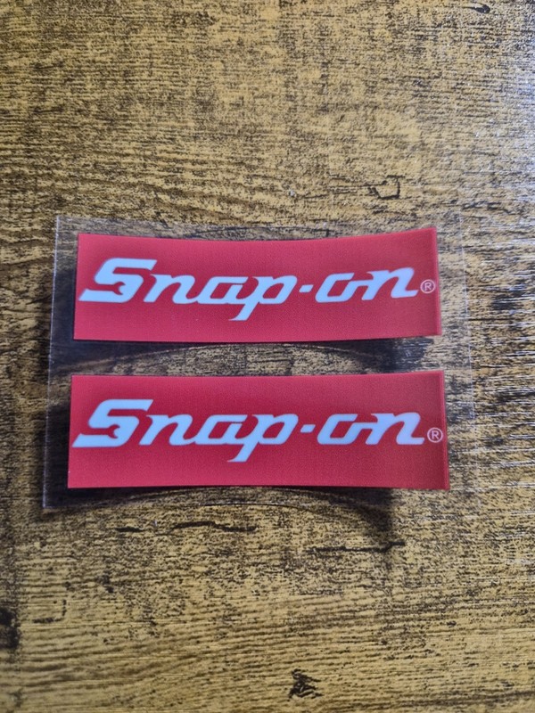 2 pc. SNAP ON High Quality UV DTF Replacement Sticker Label Decal USA NOT VINYL gallery