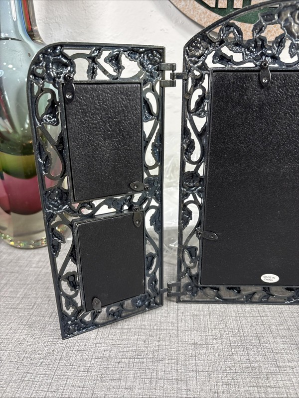 Vintage Floral Rose Garden Victorian Style Silver Multi Panel Photo Décor Frame gallery