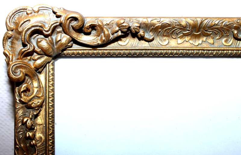 SM ANTIQUE FIT 6 X 8 FRENCH BAROQUE PICTURE FRAME ORNATE WOOD GOLD GILT FINE ART