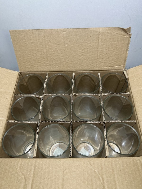 12Pcs Clear Glass Cylinder Vases - 6.5 Inch Tall for Elegant Weddings & Events gallery