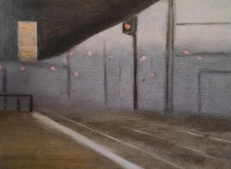 Princes Bridge Station : Clarice Marjoribanks Beckett : 1929 : Art Print