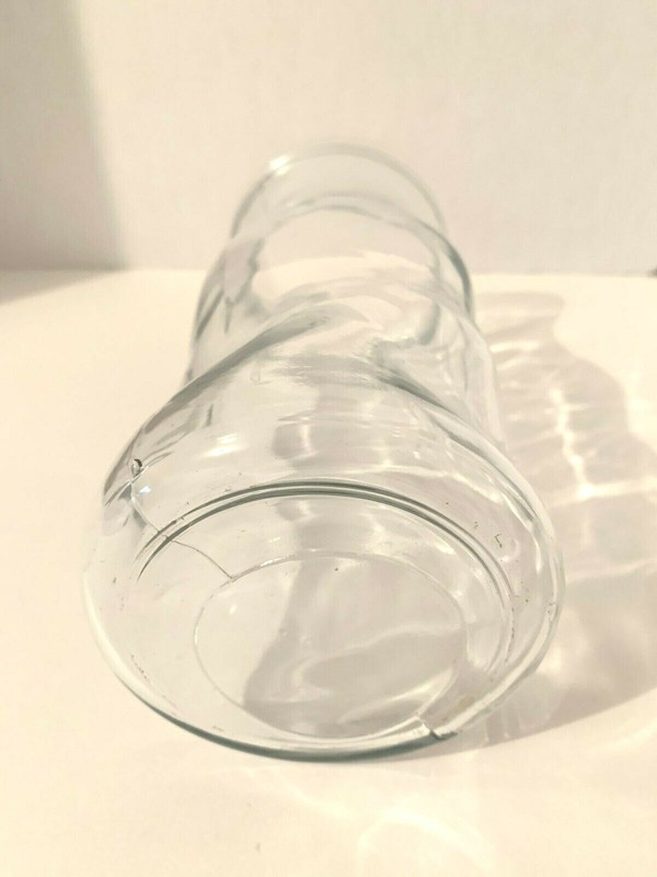 Tall Thick Durable Hour Glass Shape Design Clear Lead Glass Flower/ Floral Vase gallery