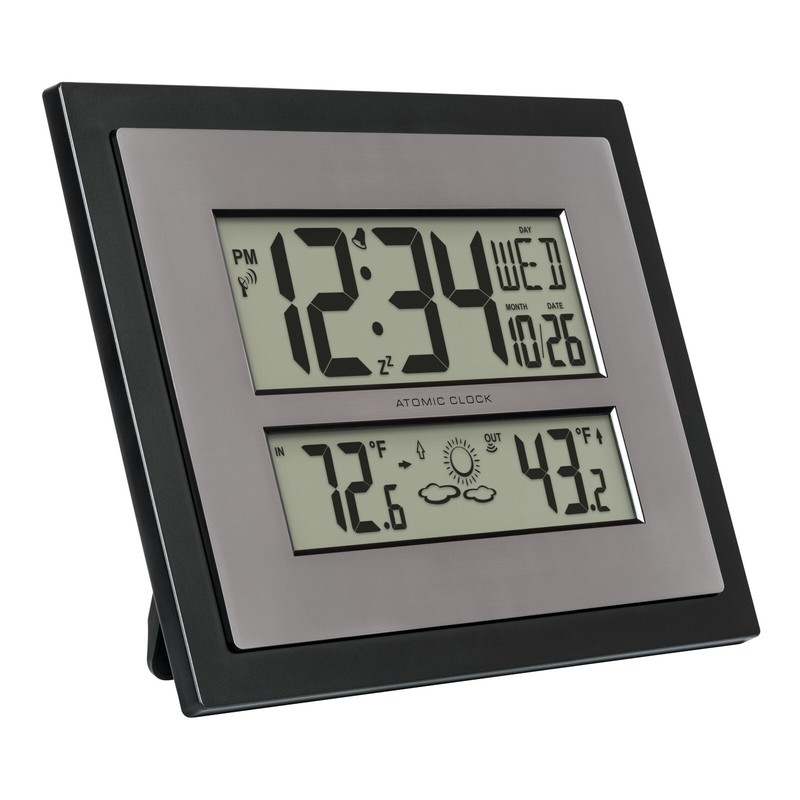 512-65937 La Crosse Technology Atomic Digital Wall Clock with TX141V3 - Open Box gallery
