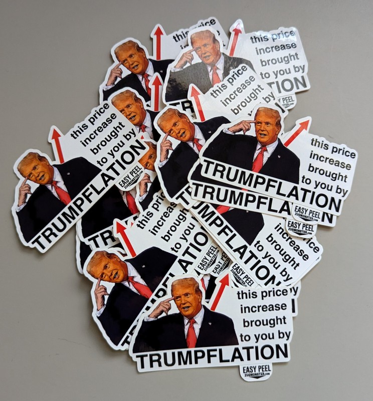 Trumpflation Anti-Trump Stickers Inflation Gas Pump Grocery Price I Did That gallery
