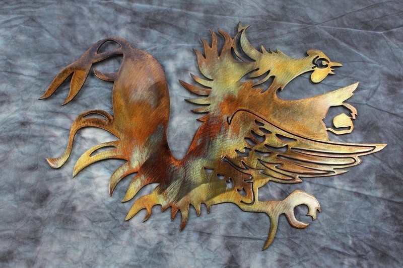 South Carolina Gamecock Metal Art 11″ x 14″