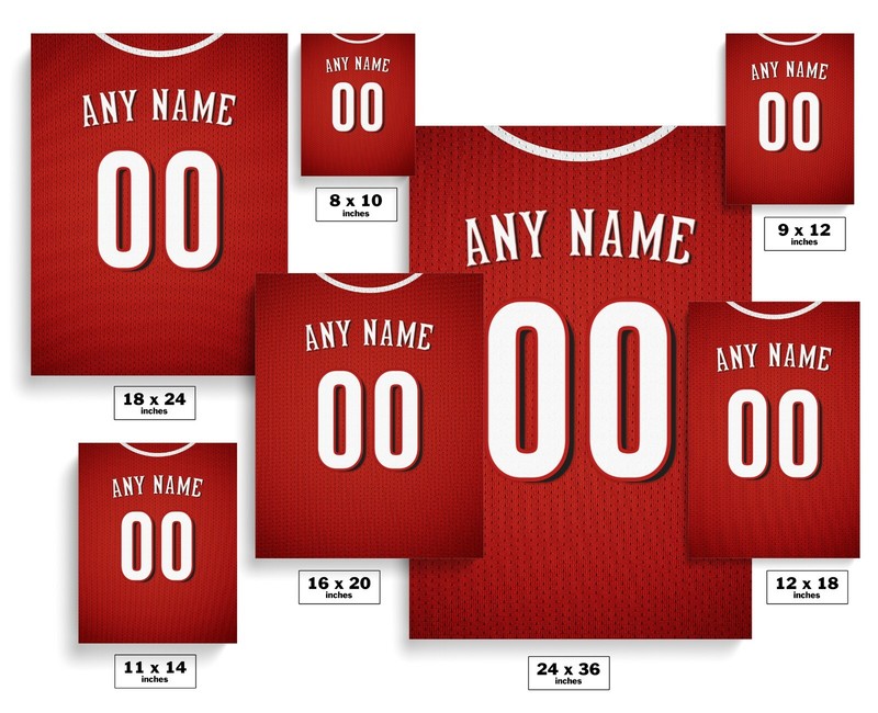 Cincinnati Reds Jersey Print-Personalized NAME & NUMBER Print-FREE US SHIPPING gallery