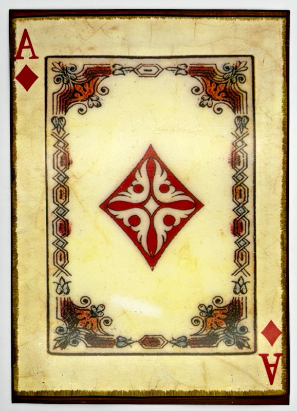 Ace Of Spades & Diamonds, Queen Of Clovers Metal Tin Wall Art 13.75 x 10” gallery