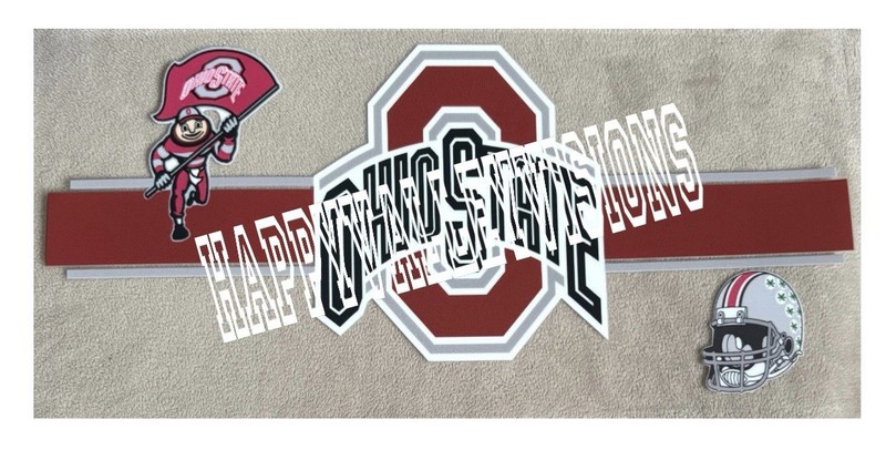 OHIO College University UV DTF Transfer Sticker Cup Wrap DIY Cups Bottles Etc.