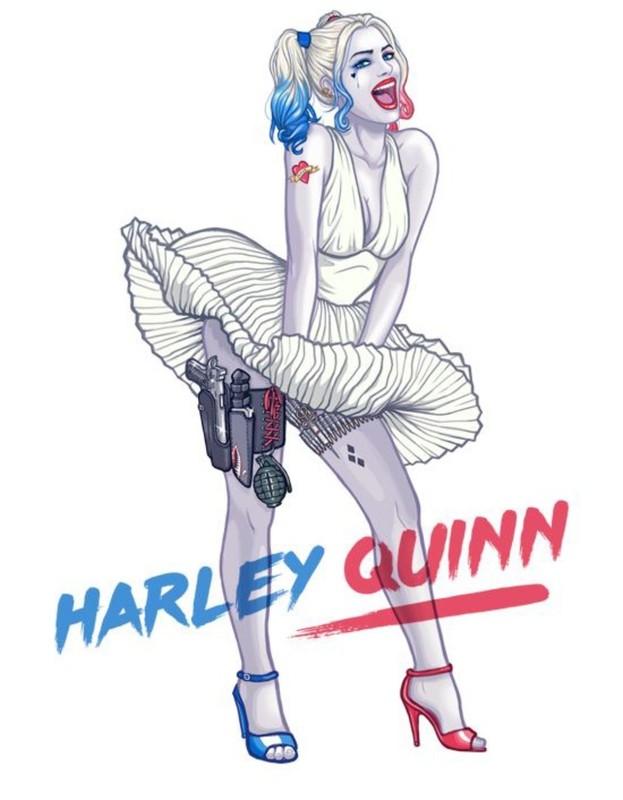 HARLEY QUINN VYNIL STICKER 3x2 inches