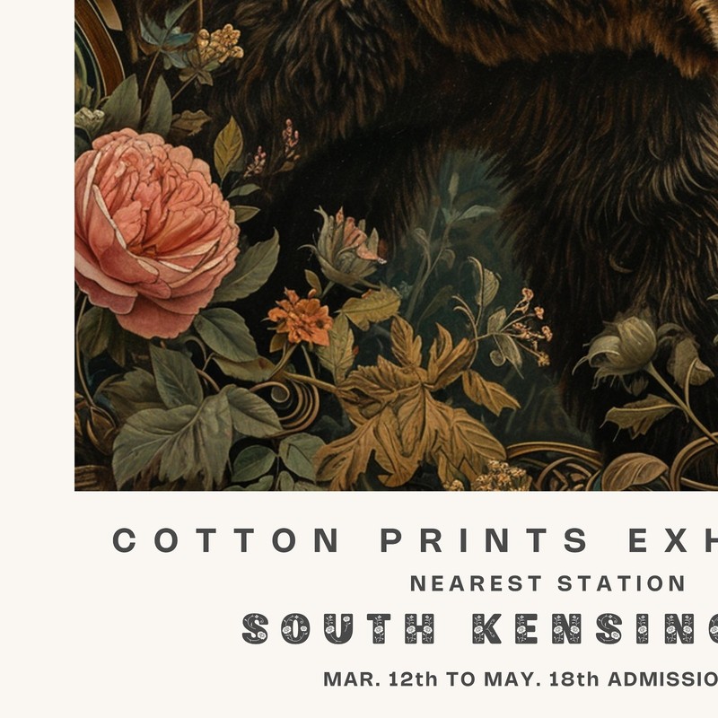 William Morris Cotton Exhibition Animals Wall Art Poster Print WM203_0 gallery
