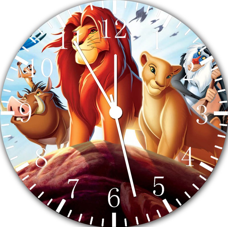 Disney Lion King Frameless Borderless Wall Clock For Gifts or Home Decor E120