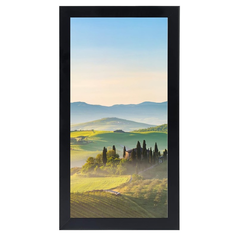 HUKONHEP 4×9 Black Picture Frames, Photos Frame with Plexiglass, Wall Gallery