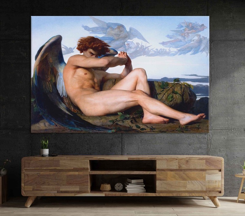 Fallen Angel Alexandre Cabanel fine art printed Museum classic wall home decor