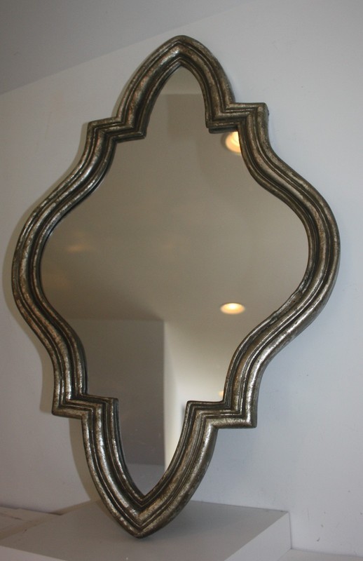 Jacarand Moroccan Inspired Crest Wall Mirror 19X29 gallery