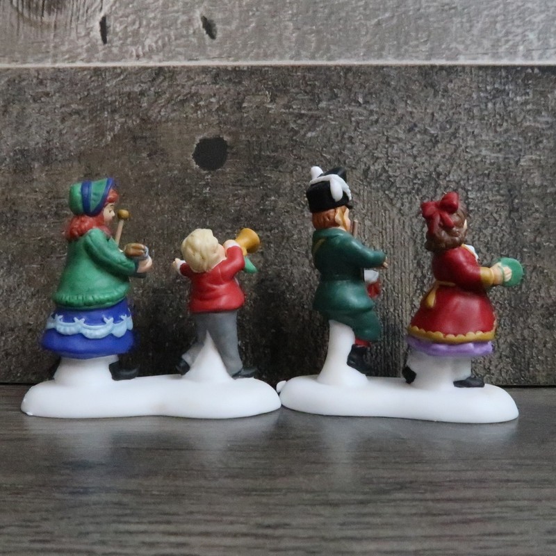 Dept 56 Christmas Morning Parade Dickens Village 2pc Set gallery
