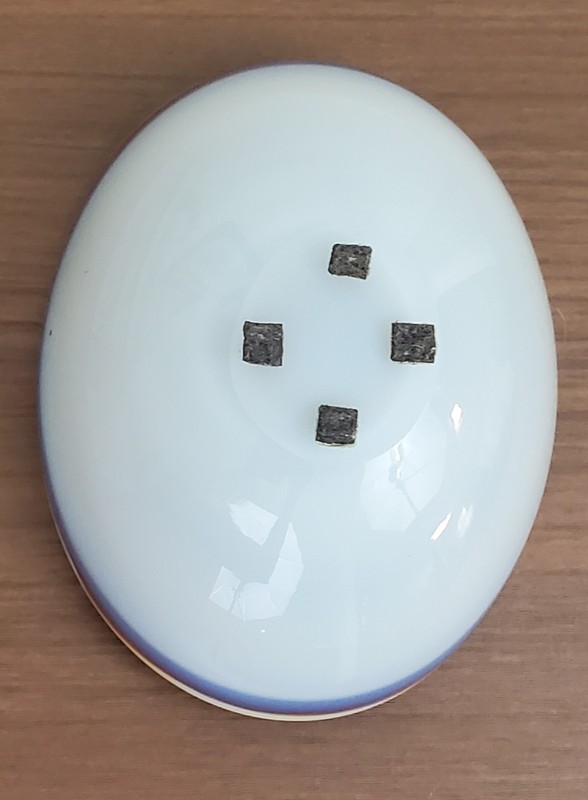 ARCHIMEDE SEGUSO VTG Murano Art Glass Bowl Trinket Dish White Amber Blue Purple gallery
