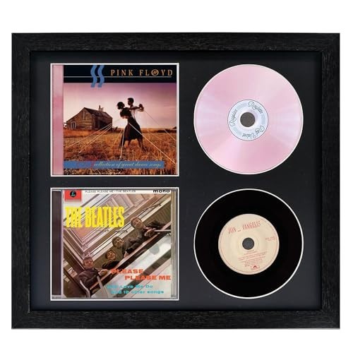 Double CD Frame with Booklet - Display Case for 2 CDs & CD Box, Wall Mountable gallery