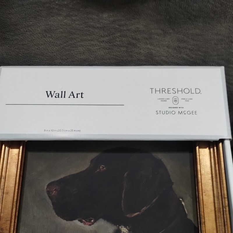 NEW! Threshold Studio McGee - Pointer Dog Wall Art in Frame - 8" x 10" gallery