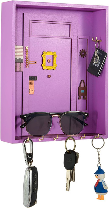 Key Holder Wall Mount, Friends TV Show Merchandise, Cute Key Hooks for Wall