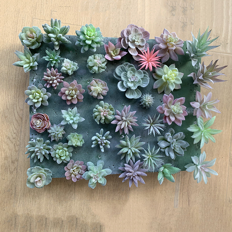 18 pcs PK Artificial Color Succulent Plants Unpotted Fake Lotus Plant Home Decor gallery
