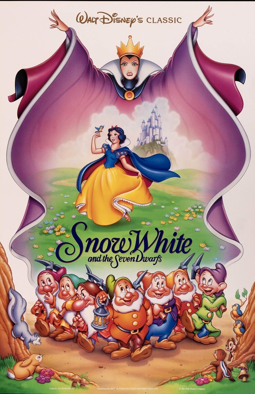 AA3857 Snow White and the Seven Dwarfs Film 1937 Full Cast Movie Poster 11×17