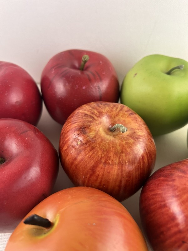 Vintage Lot 8 Pc Ultra REALISTIC Artificial Faux Fruit Bundle Apples Farmhouse gallery