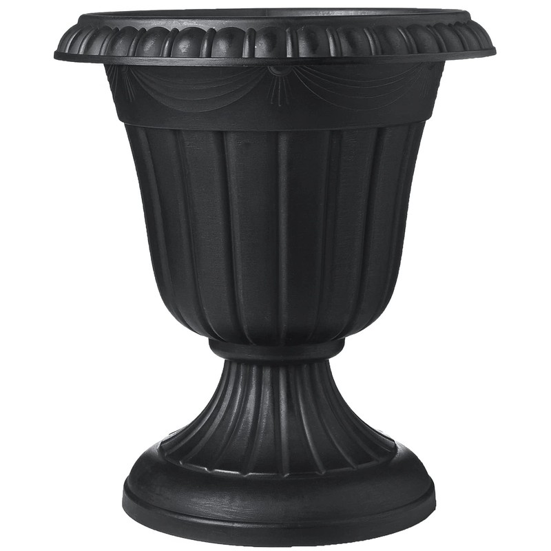 Arcadia Garden Products PL00BK Classic Traditional Plastic 16″ x 18″, Black