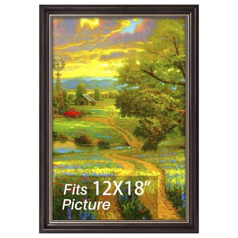 12×18 Picture Frame Without Mat for 12×18 Photo/Prints,High Definition Real …