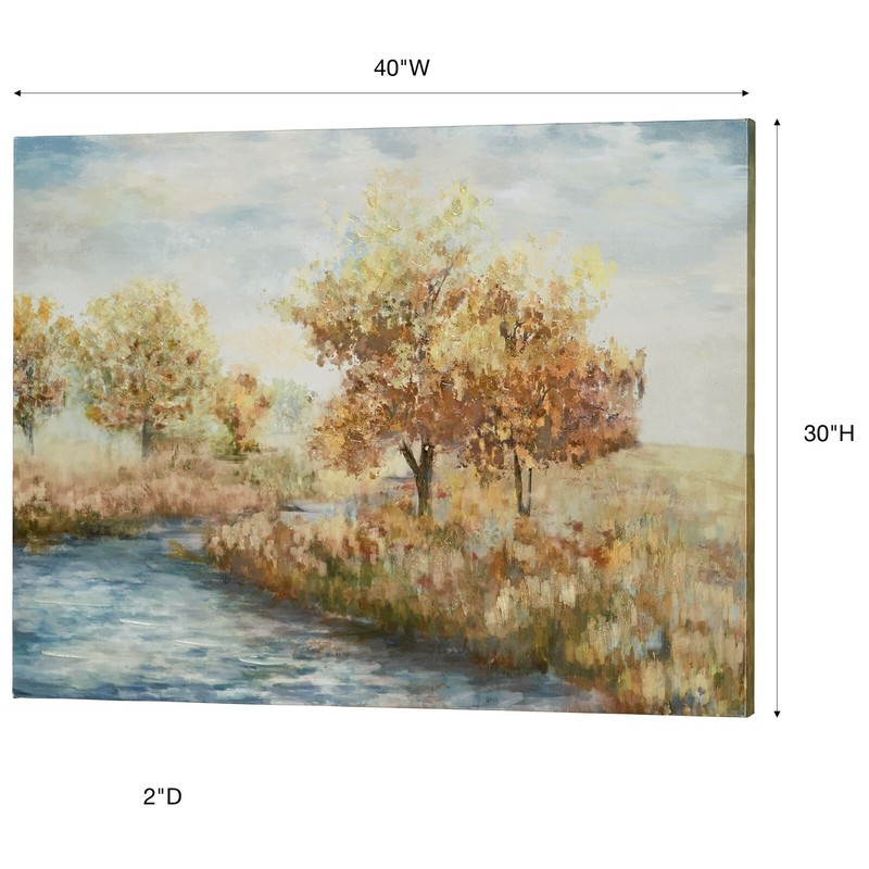 Golden Afternoon Landscape Giclee Canvas Wall Art Fall Foilage gallery