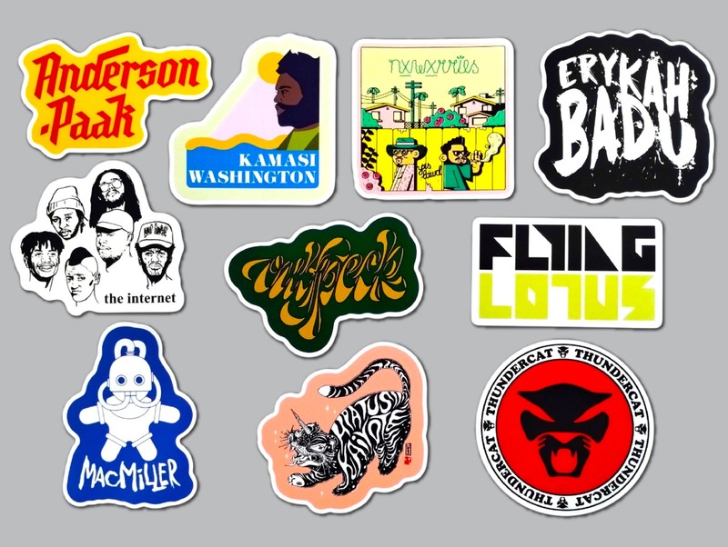 Soul / Funk / Jazz Fusion / Hip Hop Vinyl Sticker Lot (10 Pack) r&b band indie