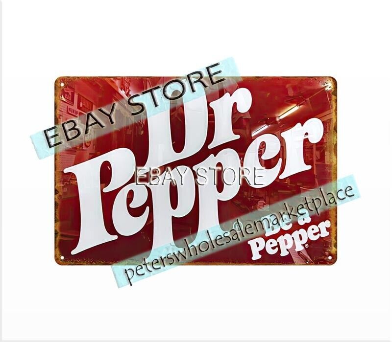 carbonated refreshment Be a Pepper tin sign fountain drink