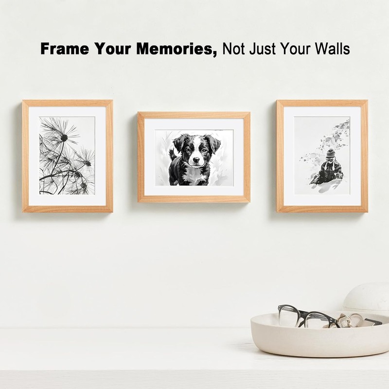 Without Mat, Real Glass Photo Frame for Wall Mounting, gallery
