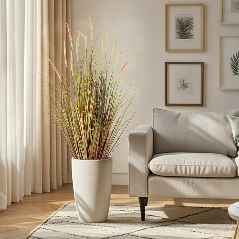 3Ft 2-Pack Artificial Cattail Grass for Home, Office, Wedding Decor gallery