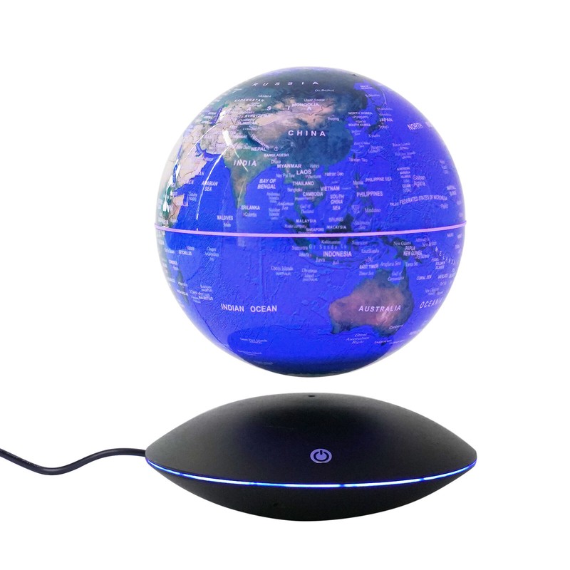 Magnetic Levitation Floating Globe Light LED World Map Rotating Night Lamp NEW gallery