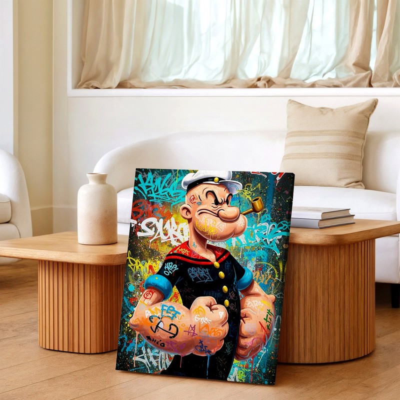 Wall Art Graffiti Sailor Cartoon Character Poster Colorful Urban Street Decor gallery
