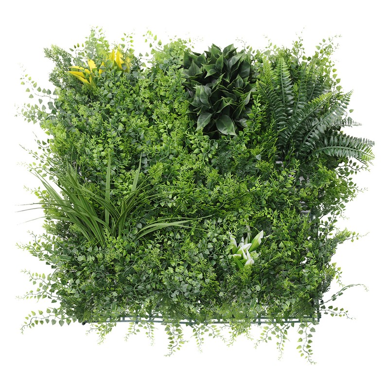 20″x20″ Artificial Faux #4 3D Mixed Panel Leaf Privacy Fence Screen Decor Hedge