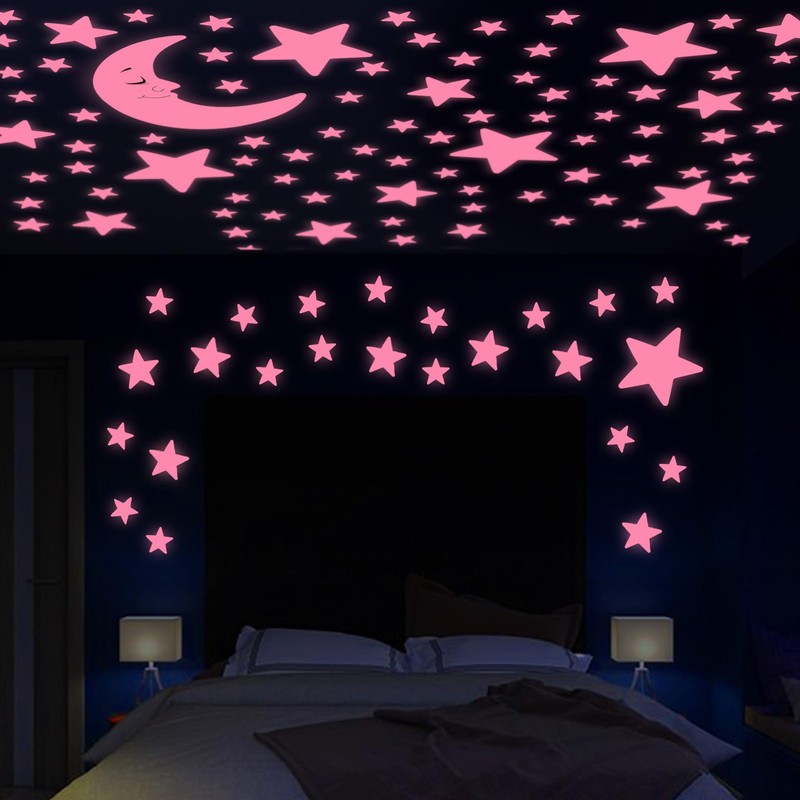 241PCS Glow in The Dark Stars Stickers, 3D Glow in The Dark Stars for Ceiling... gallery