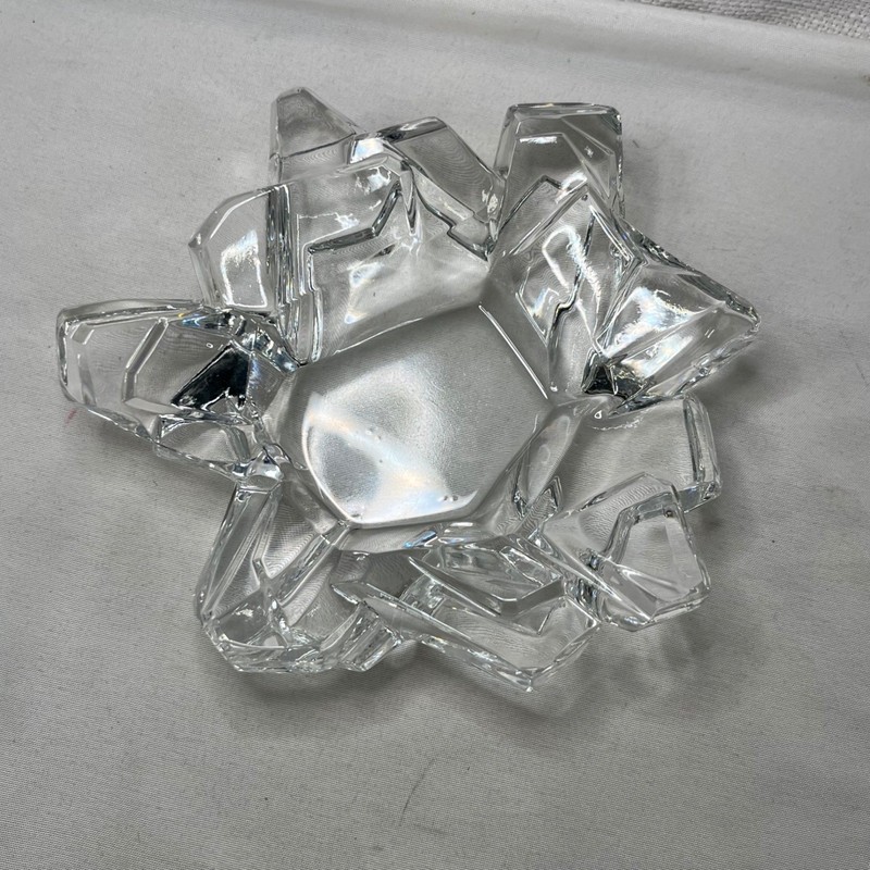 Clear Quartz Crystal Sphere with Faceted Glass Lotus Stand Decorative Orb Set gallery