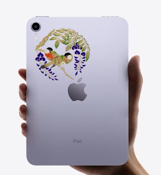 Makie Transfer Decal Sticker Gold Wisteria Bird Design Japan 3.1x3.1in (8x8cm) gallery