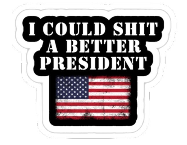 Joe Biden, Anti Biden, I Could Sh*t a Better President, Vinyl 3″ Sticker