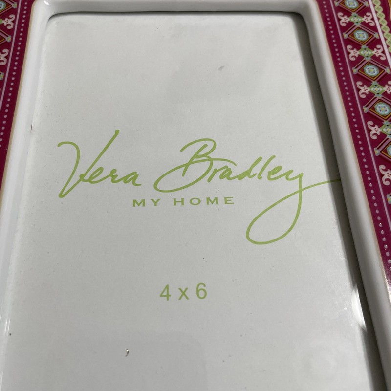 Vera Bradley Collection Ceramic Picture Frame for 4x6 Photos 6.25 in x 8 in gallery