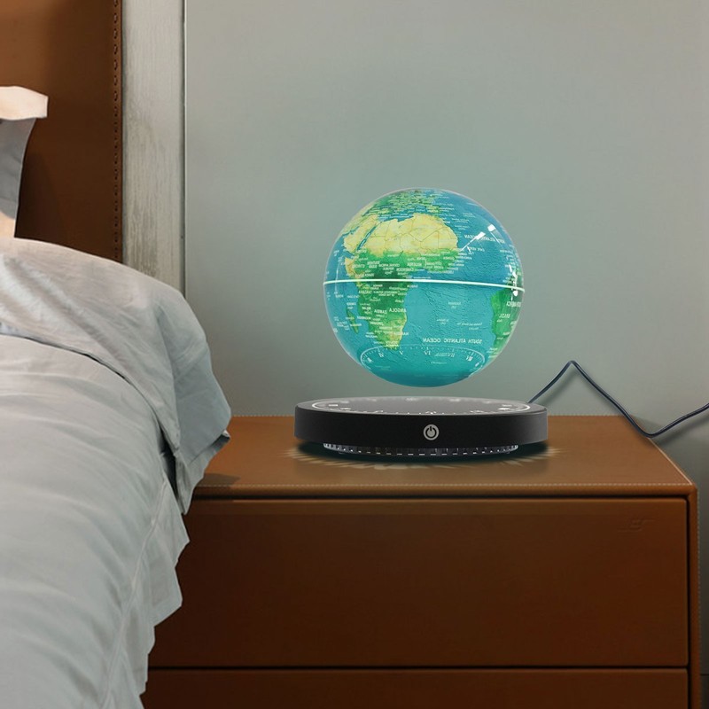 6″ Magnetic Levitating Globe w/ 7-Color LED Light Floating Earth Educational Toy