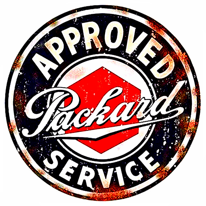 Approved Packard Service Sticker Sign Advertising Vintage Repica In 4 Sizes