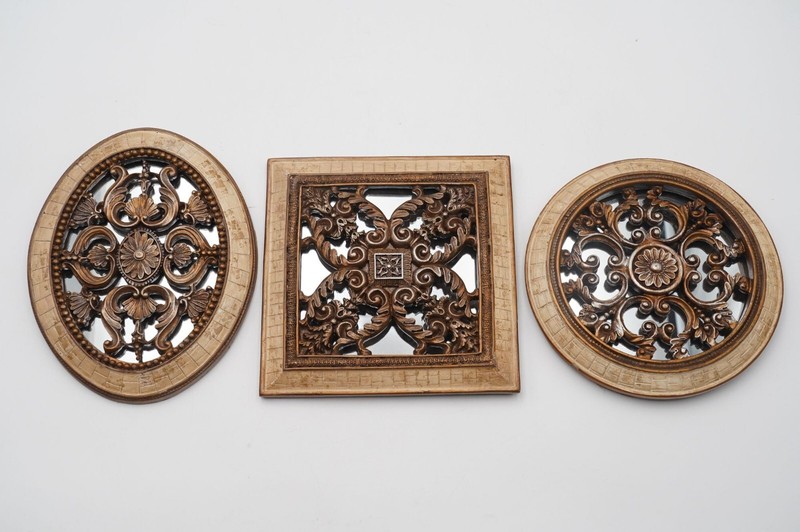 Vintage Mandala Wall Mirrors Italy Style Ornate Wall Plaques Round, Oval, Square