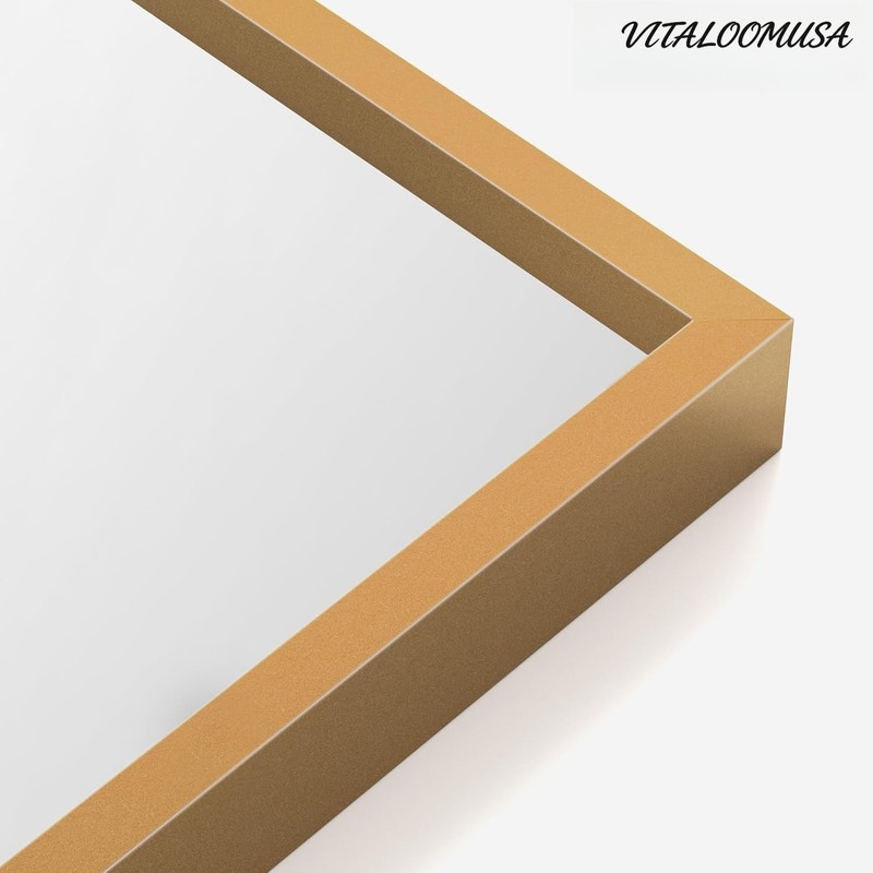 2-Pack 22"x30" Matte Gold Vanity Mirror, Wall Mount, Vertical or Horizontal gallery