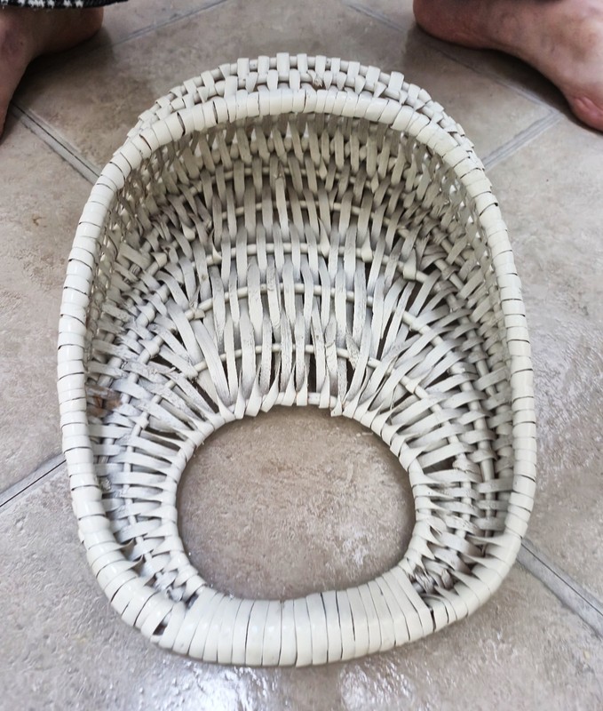 Basket Wall Hanging with Purple Flowers and Greenery. gallery