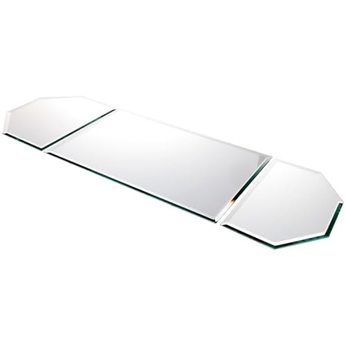 36" x 12" Beveled Glass Mirror Runner Set - 5mm Thick, Decorative Home Accent gallery